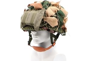 ANQIAO WW2 WWII US Airborne M1C Helmet 506 th Parachute Infantry Jump Version with First Aid Pouch Camouflage Net