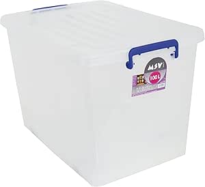 MSV Caja DE ORDENACION 100L, 71.5x52x44 cm : Amazon.es: Hogar ...