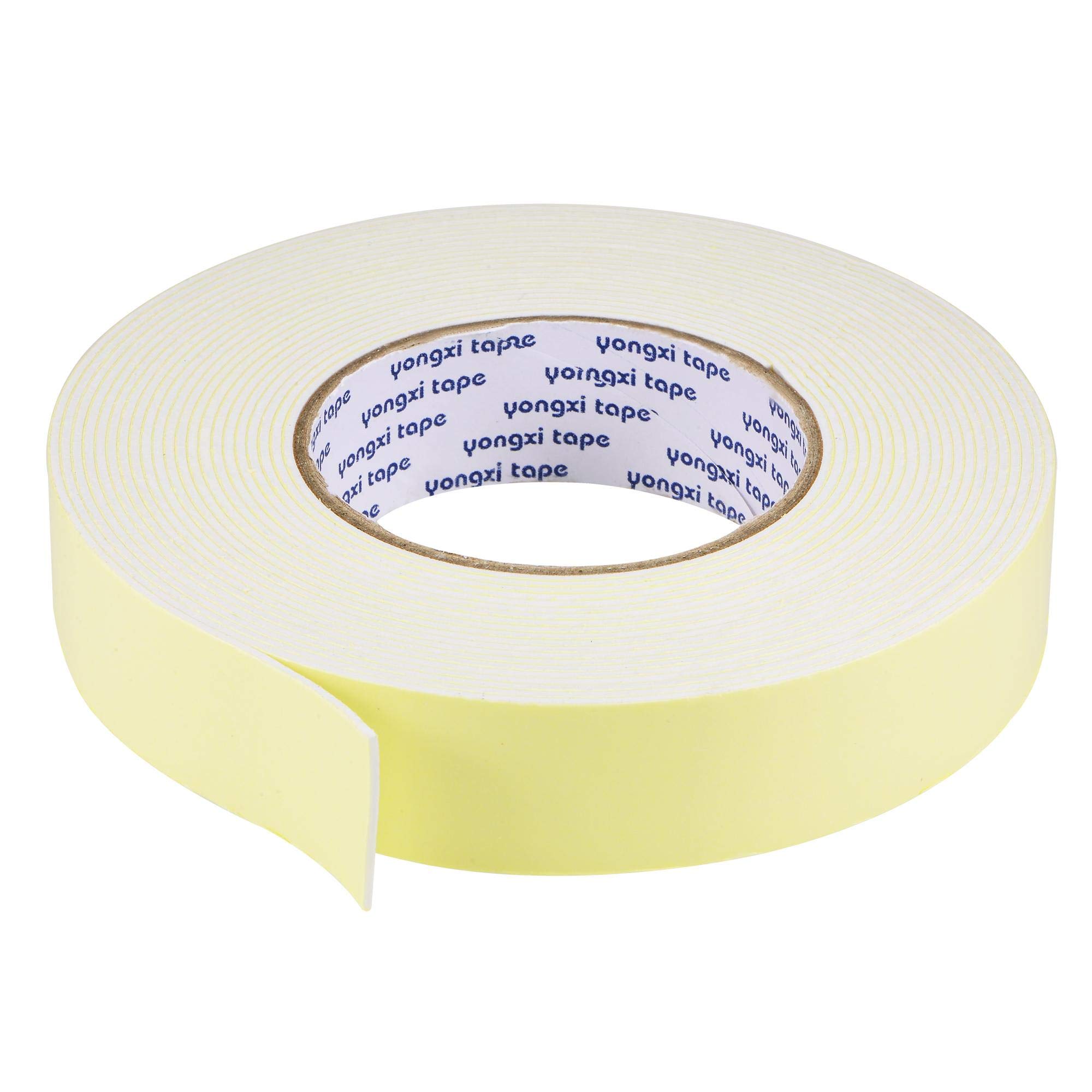 sourcing map Sealing Foam Tape 30mm Wide 1.5mm Thick 8m/26.25ft Long, EVA Self Adhesive Weather Strip for Window Door Insulation