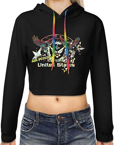 Air force cropped hoodie Clearance
