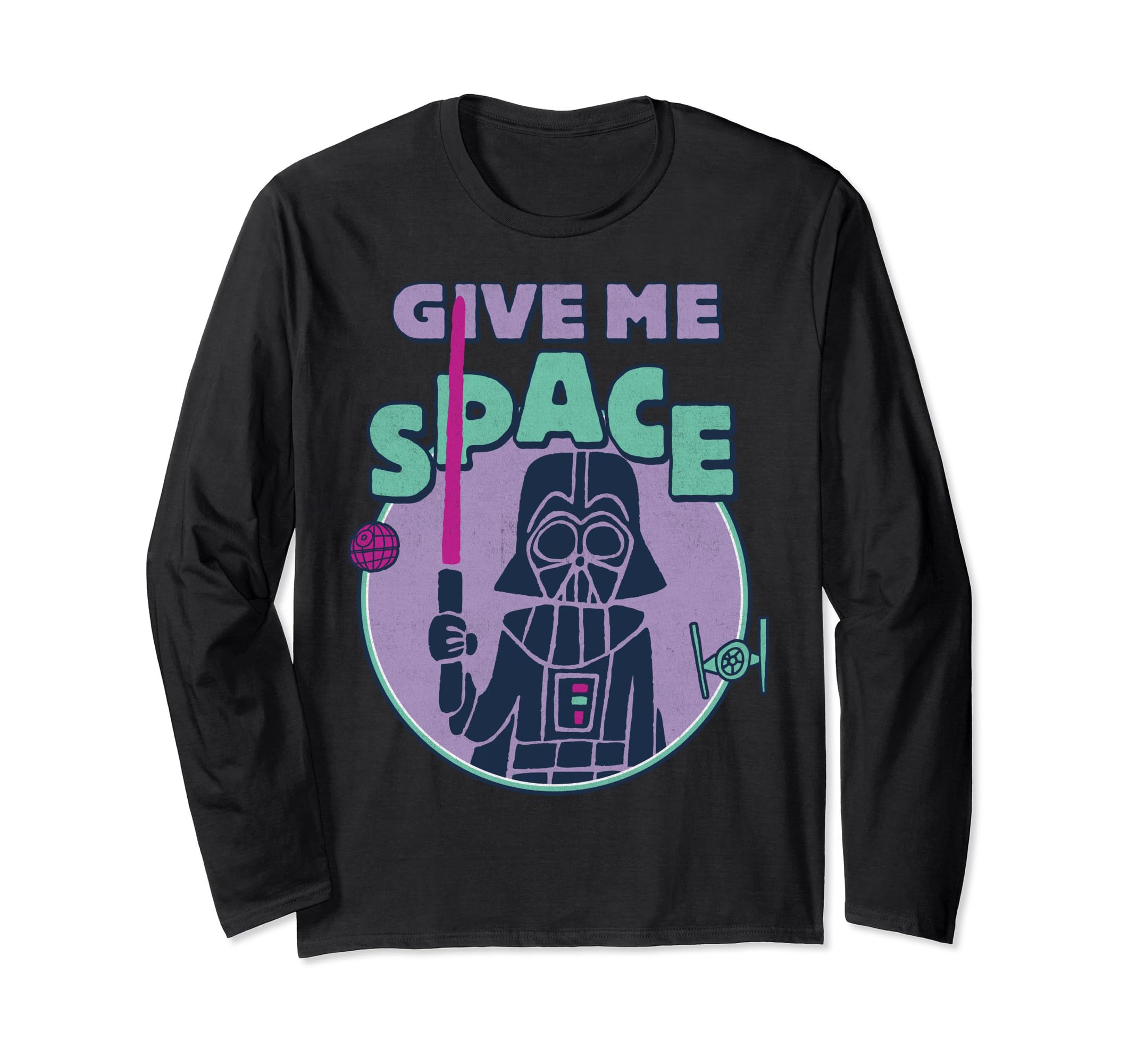 Star Wars Vader Pop Art Give Me Space Long Sleeve T-Shirt