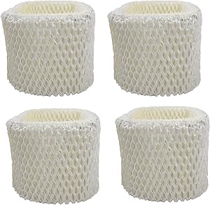 Air Filter Factory 4 Pack Compatible Replacement for Sunbeam SCM1100, SCM1701, SCM1702, SCM1762, SCM2409 Humidifier Wick Filters