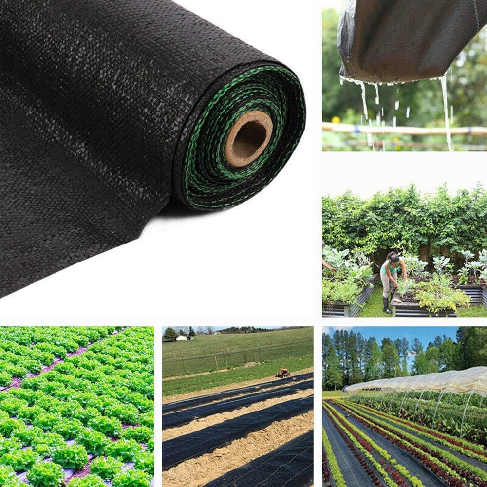 12ft Wide Garden Weed Barrier Landscape Fabric Heavy Weed Control Block