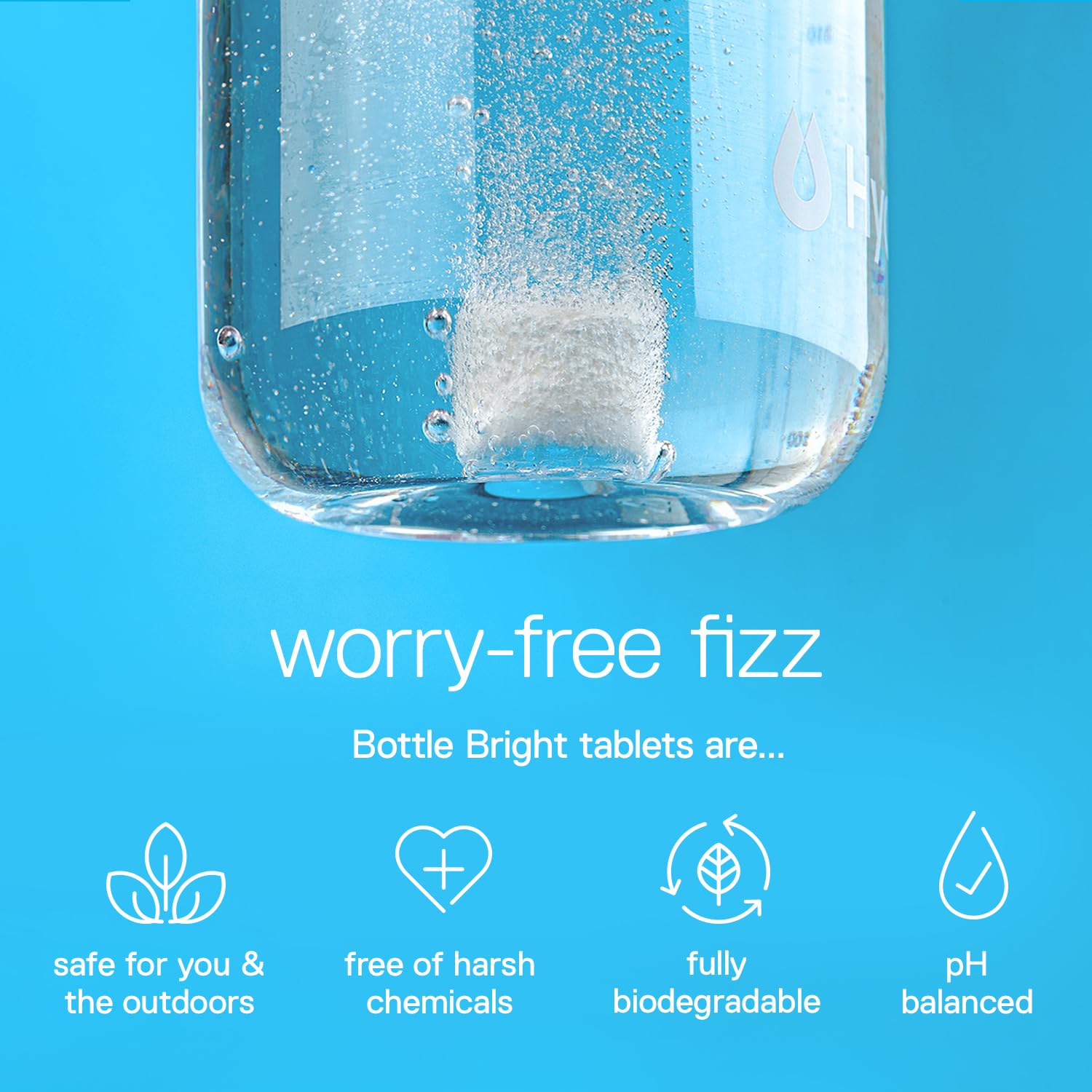 BOTTLE BRIGHT Clean Stainless Steel, Thermos, Tumbler, Insulated and Reusable Water Bottles – Cleaning Tablets are Easy and Safe to Use