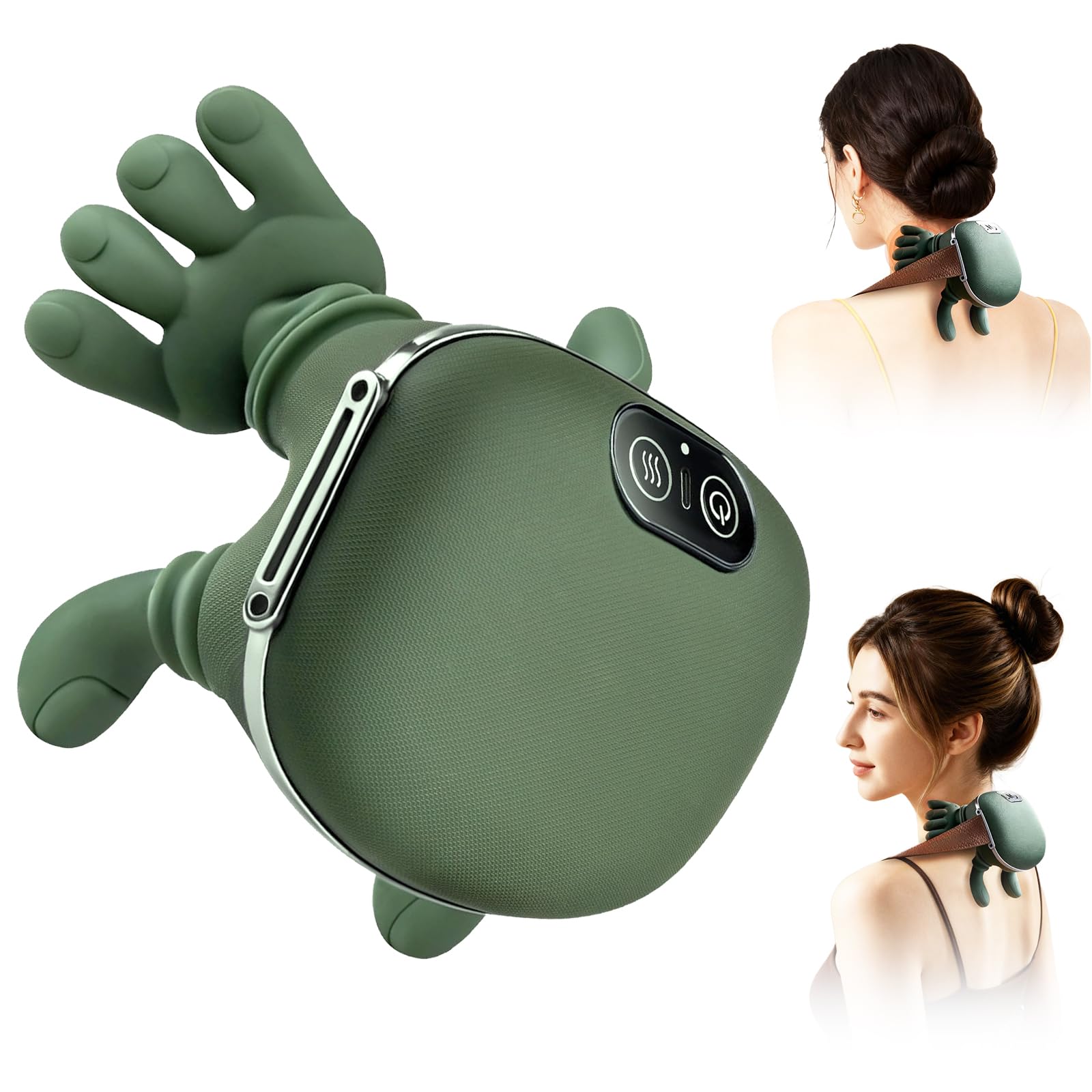 Photo 1 of DrVibro Neck Massager, Electric Neck and Back Massager with Heat, Simulated Human Hand Design Shoulder Neck Massage for Pain Relief and deep Tissue, Shiatsu Massage 4D Kneading, Gifts for Men Women