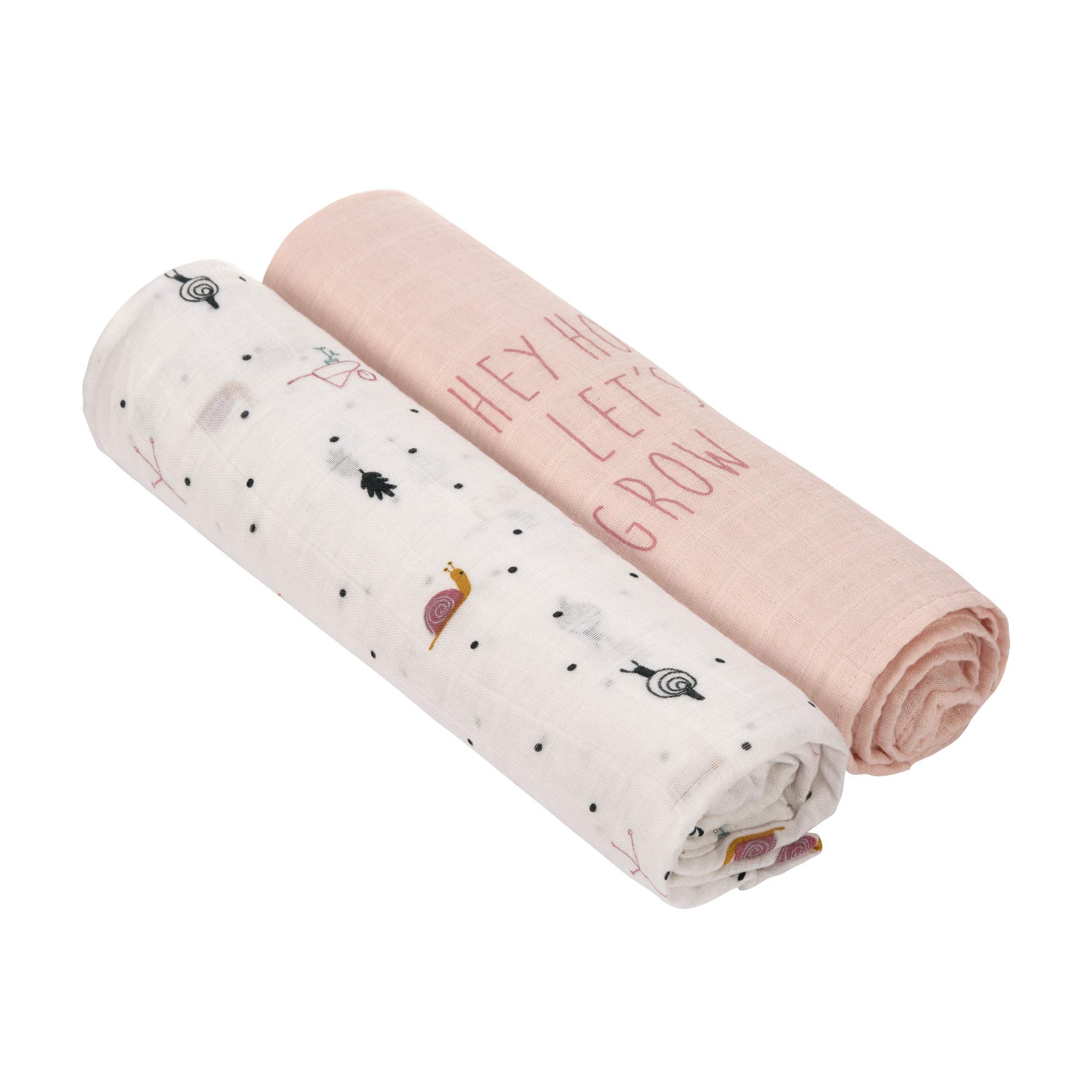 Lässig Heavenly Soft Swaddles XL Garden Explorer Girls, 160 g ,Light Pink,1312002836