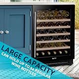Baridi 54 Bottle Wine Cellar Fridge Dellonda DH78 Black 135L Digital Touch view 6