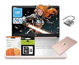 HP 14 Laptop, Quad-Core (Beat i3) 16GB RAM 256GB Storage(128GB UFS + 128GB SD Card) 1-Year Office 365 Copilot AI Computer for Student Study Back to School Win11 w/GM Accessory