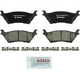 BOSCH BC1602 QuietCast Premium Ceramic Disc Brake Pad Set - Rear | Compatible with Select Ford F-150