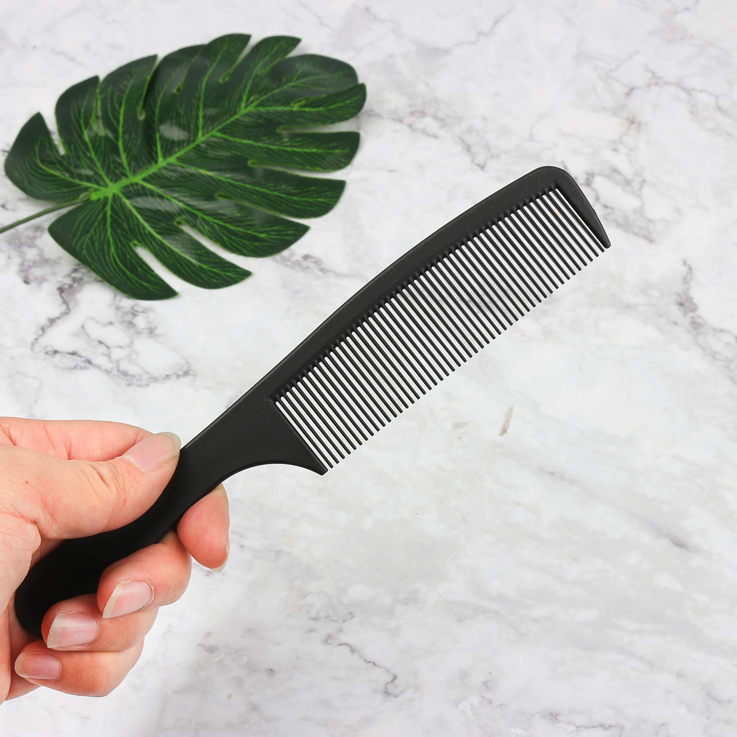 WBCBEC 6PCS Hair Stylists Styling Comb Set, Black Carbon Anti Static Heat Resistant Hair Styling Comb Set for All Kinds of Hair Types & Styles: Beauty