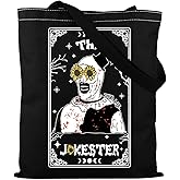 TSOTMO Horror Merch Scary Clown Tote Bag for Horror Film Lovers Halloween Scary Movie Gift (JOKE)
