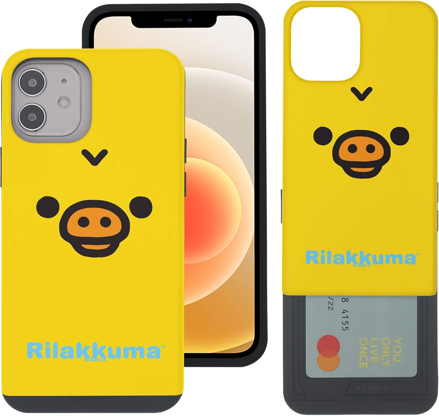 Amazon Co Jp Iphone 12 Pro ケース Iphone 12 ケース と互換性があります Rilakkuma リラックマ カード スロット ダブル バンパー スマホ ケース アイフォン 12 プロ ケース アイフォン 12 ケース 6 1 面 キイロイトリ 並行輸入品 家電 カメラ