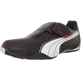 Amazon.com | PUMA Men's Vedano Hook and Loop Sneaker, Black/Black/Ribbon  Red, 7 D US | Shoes
