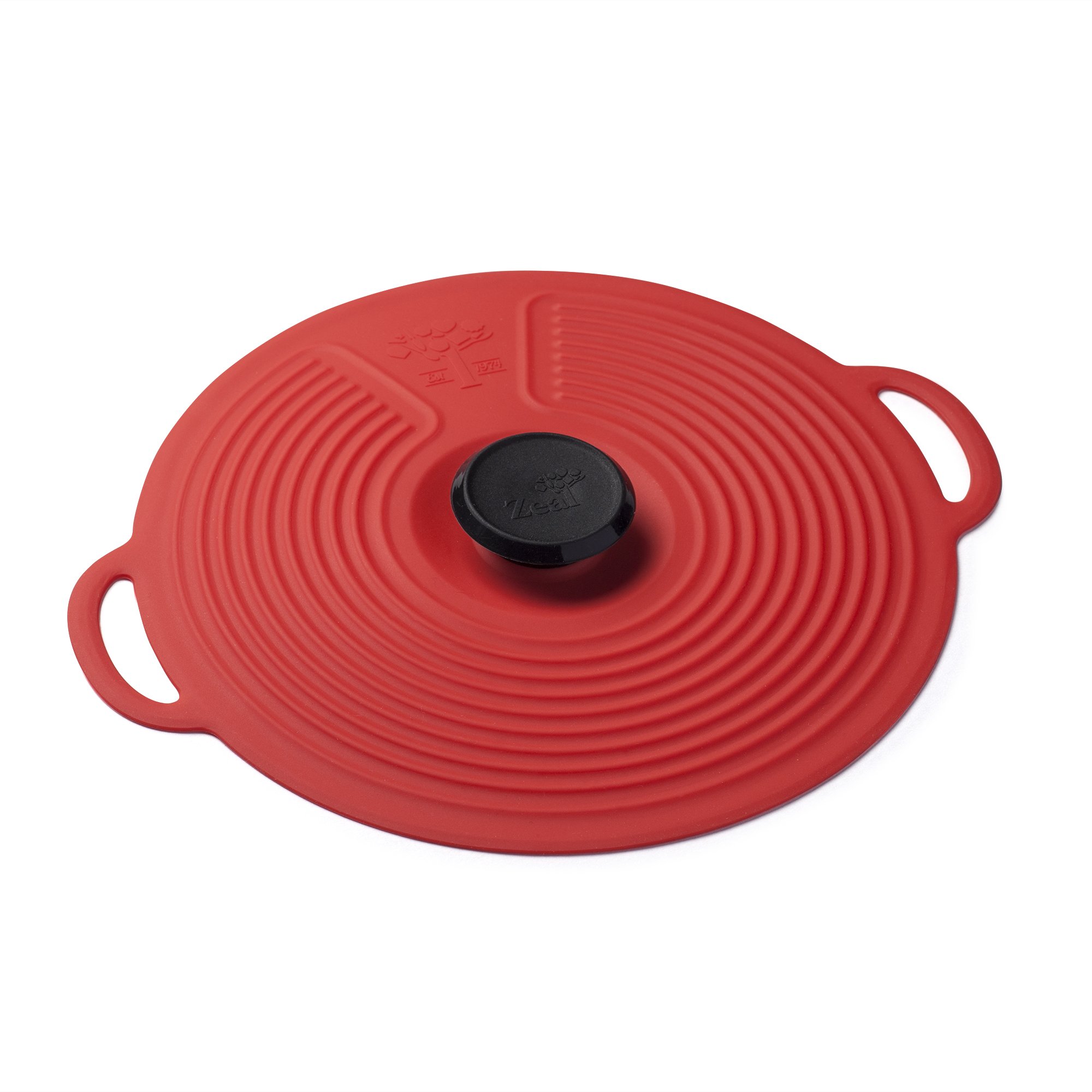 Zeal Silicone Keep Fresh Storage Airtight Seal Lid Reusable Eco-Friendly Classic Design Red (20cm, 8") — image 1