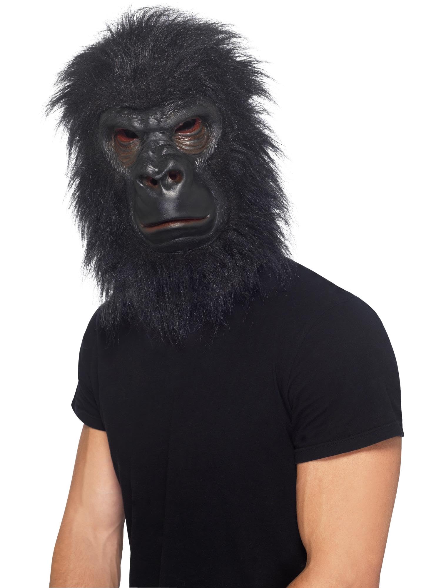 Gorilla Mask Black With Hair Foam Latex