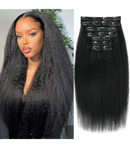 Sassina Kinky Curly Clip Ins Hair Extensions Curly