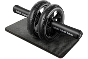 BODYTECH Ab Roller Wheel workout for Abdominal Core Strength training home gym fitness Equipment, Exercise Wheel for Men Women