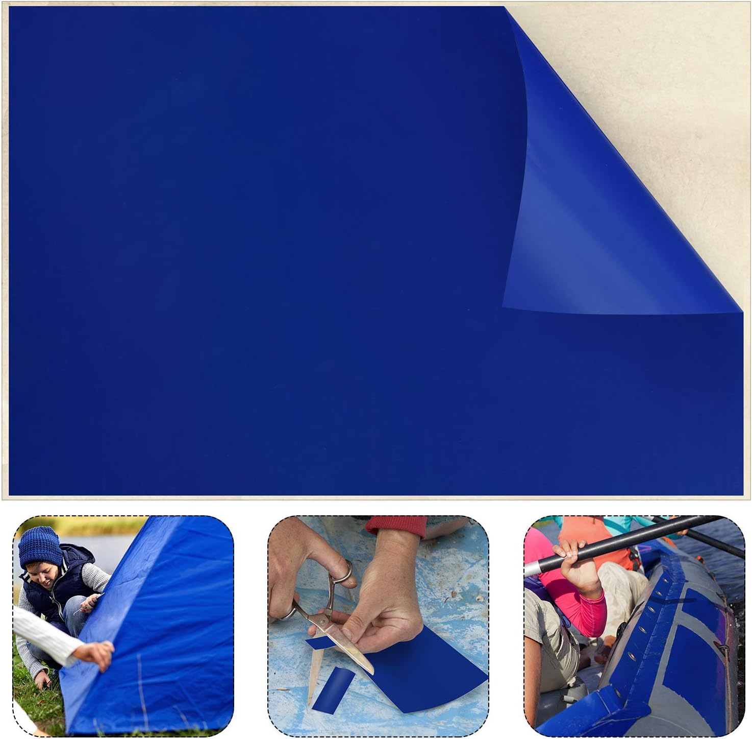Syhood 49 x 34 Inch Vinyl Pool Liner Patch Repair Patch