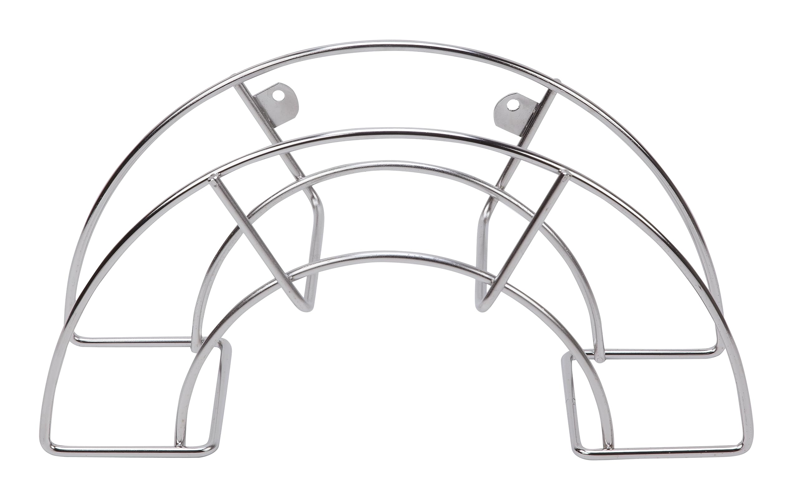 SAUVIC 03302 18/8 Small Stainless Steel Wall Hose Stand - Silver