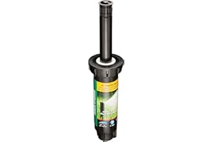 Rain Bird 1804HEVN15 High Efficiency Professional Pop-Up Sprinkler, Adjustable 0° - 360° Pattern, 8' - 15' Spray Distance, 4"