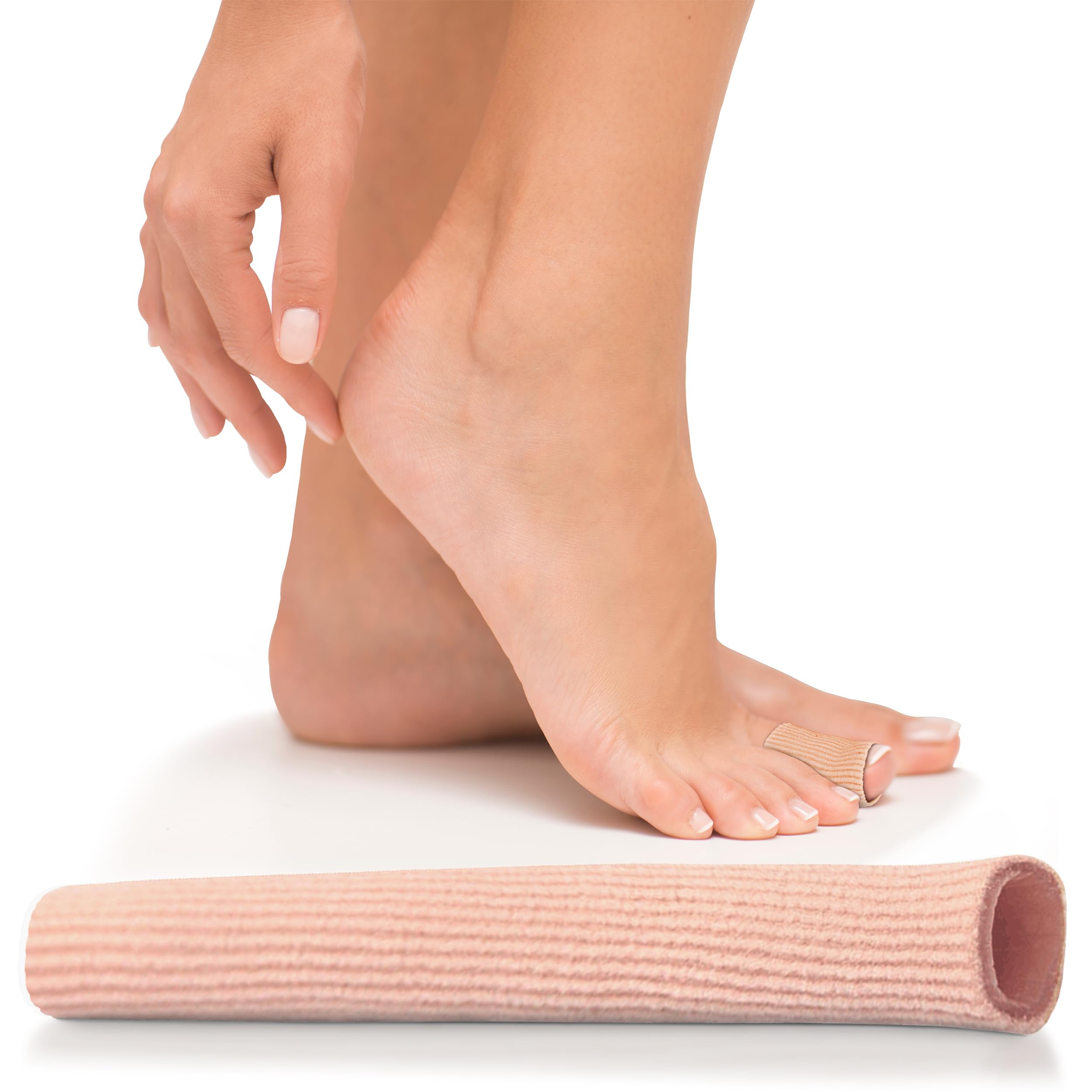 Medipaq® Gel Tube Toe/Finger Bandage - Pain Relief from Blisters, Corns, Calluses and Other Ailments Causing Sore Fingers and Toes …