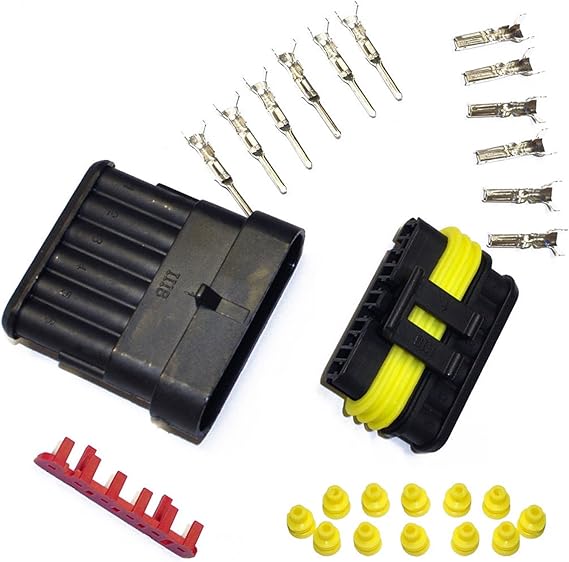 Superseal Connettore Auto Set 2 Poli 0,75-1,50 Mm2 Impermeabile - Foto 7