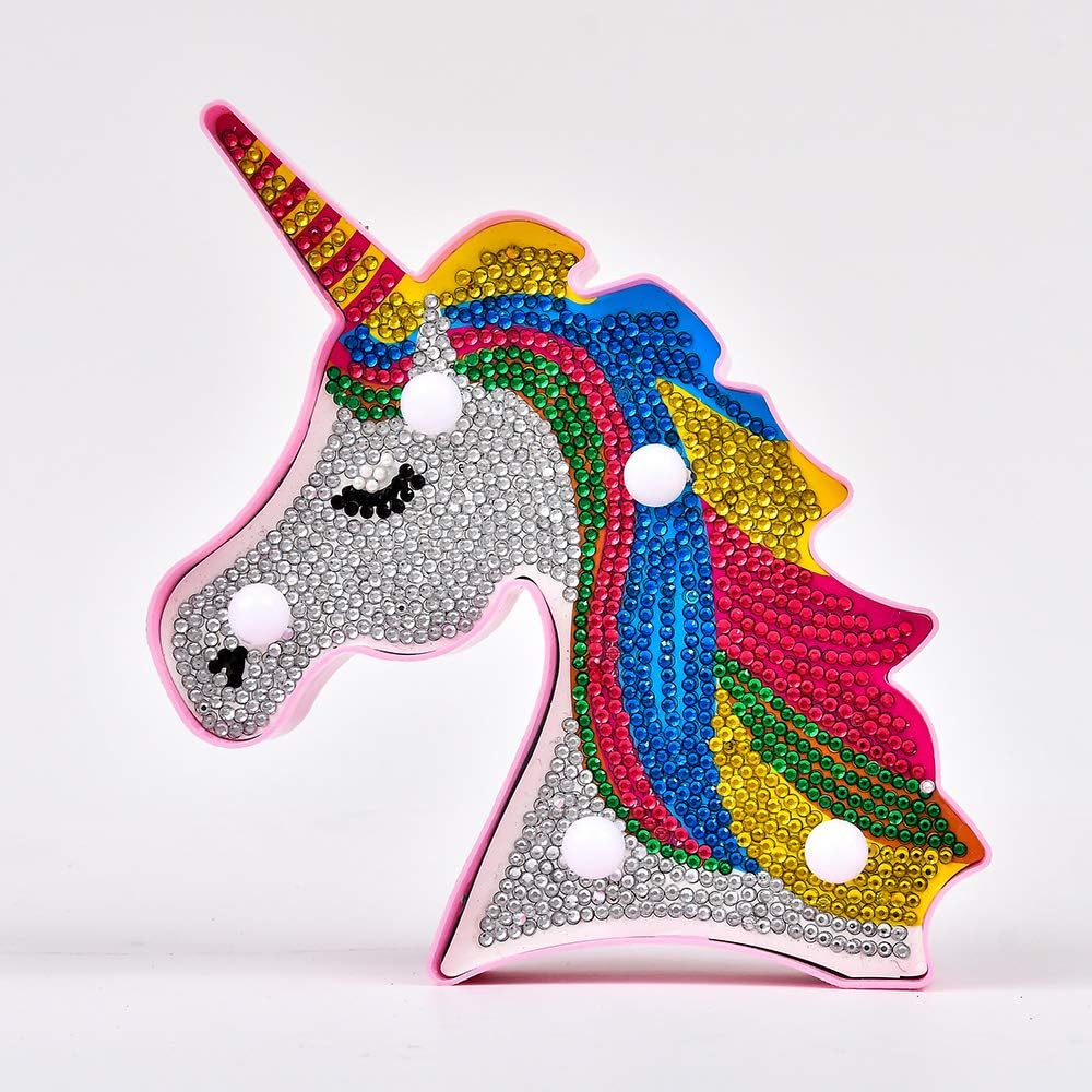 Unicorn Night Light for Kids Lamp Diamond Painting Kits for Kids Lamp Unicorn Neon Sign