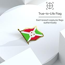 Burundi Flag Lapel Pin - Enamel Metal National