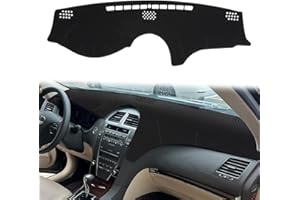 HanLanKa Dashboard Cover Dash Cover Mat Pad Custom Fit for Lexus ES350 2007 2008 2009 2010 2011 2012(Black)