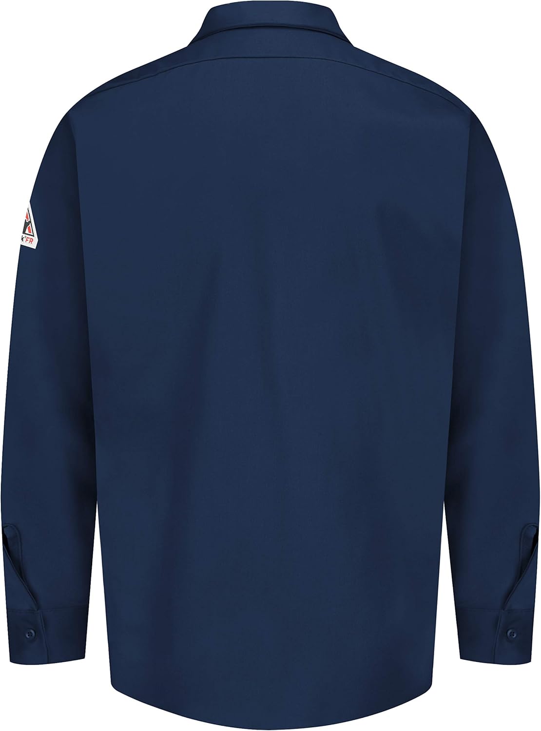 Bulwark Men's Flame Resistant 7 Oz Cotton Work Shirt with Sleeve Vent: Clothing
