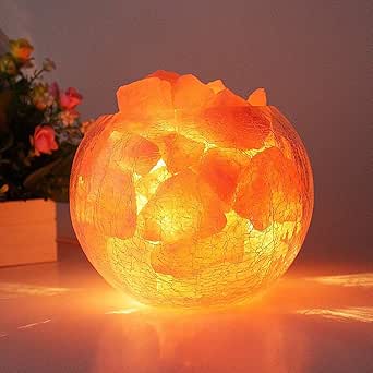 Lámpara de sal de cristal Pakistán sal mineral noche luz mejora aire