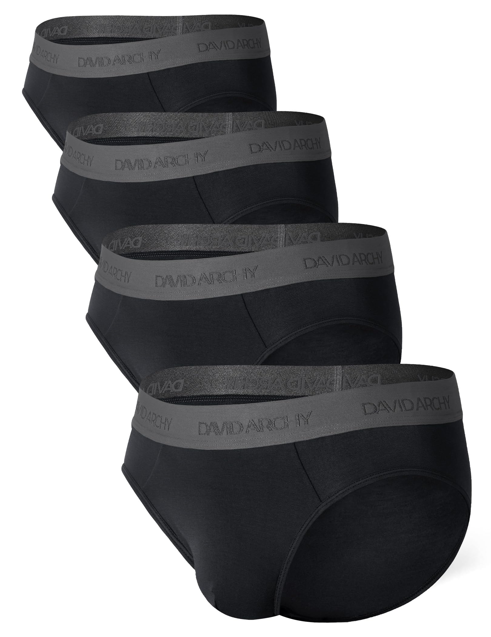 DAVID ARCHY Men's Briefs Rayon Made From Bamboo Underwear Pouch ...