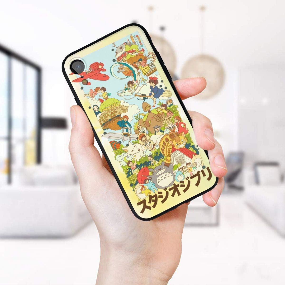 Amazon Co Jp Joy R Daniels 宮崎駿映画iphone Xrケース スリムフィット 耐衝撃バンパー携帯電話アクセサリー 薄型ソフトブラック Tpu保護 ホーム キッチン
