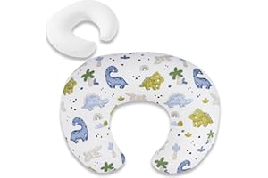 LLCJYYCY Nursing Pillow Cover – Soft Breathable Cotton, Fits Standard Breastfeeding Pillows, Washable & Hypoallergenic for Newborn Baby Girls & Boys,Cover Only (1 Pcs)