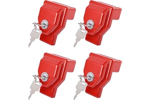 NAKANEKO Glad Hand Lock Keyed Alike 4 Pack Heavy Duty Aluminum Air Brake Glad Hand Lock for Tractor Trailer
