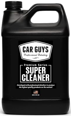 CAR GUYS Super Cleaner 1 Gallon Refill | Effective Car Interior Cleaner | Leather Car Seat Cleaner | Stain Remover for Carpet, Upholstery, Fabric, and Much More! | 1 Gallon (Sprayer Not Included)