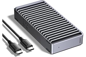 UGREEN 40Gbps M.2 NVMe SSD Enclosure, External Hard Drive Case with Double-Sided Fin Heat Dissipation, No Noise Compatible wi
