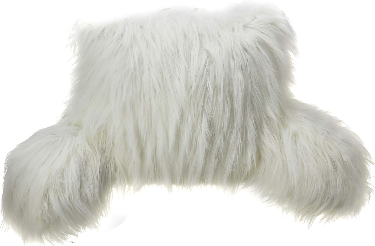 Brentwood Originals Angora Fur Back Rest Ivory: Home & Kitchen