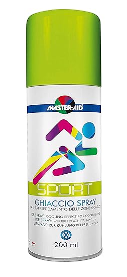 Eisspray zur Kühlung und Vereisung bei Prellungen, Kältespray bei Sportverletzungen, Kühlspray - GHIACCIO SPRAY, 200 ml - MAS