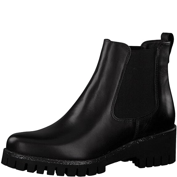 Tamaris Damen Chelsea Boots 25461-21,Frauen Stiefel,Halbstiefel,Stiefelette,Bootie,Schlupfstiefel,hoch,Blockabsatz 4.5cm