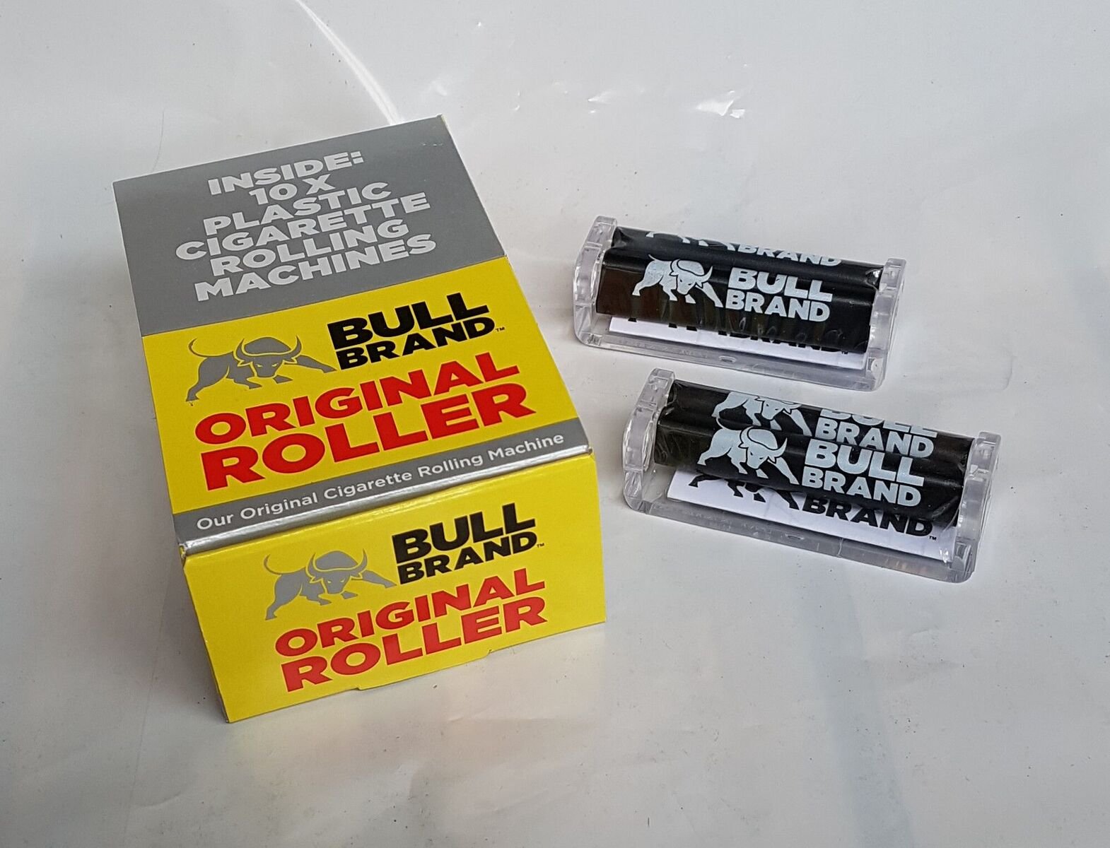 BULL BRAND ORIGINAL ROLLER CIGARETTE ROLLING MACHINE x 4