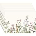 Moinchore 100 Pack Wildflowers Paper Placemats for Dining Table Setting, Vintage Floral Disposable Placement Mats Spring Retro Decorative Table Mats for Wedding Party Supplies, 10 x 14 Inch