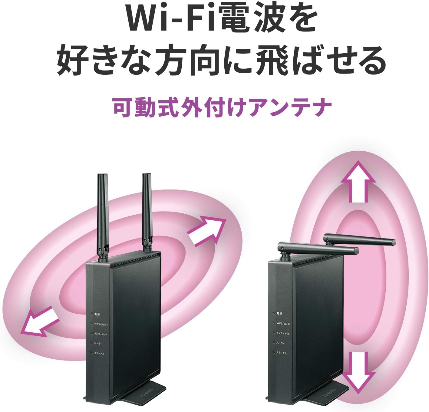 Amazon Co Jp I O Data Wifi 無線lan ルーター 11ax 最新規格 Wi Fi6 Ax1800 11 574mbps 可動式アンテナ Ipv6 3階建 4ldk 台 Ps5 日本メーカー Wn Deax1800gr E パソコン 周辺機器