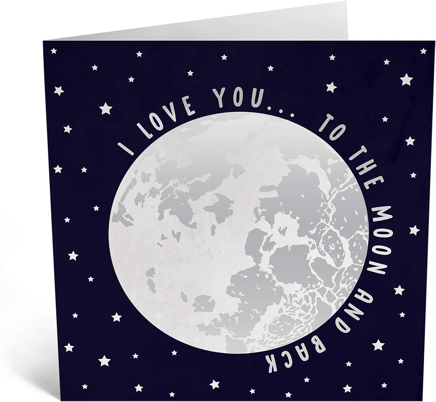 Central 23, Fun Anniversary Card, 'Love You To The Moon & Back', Wedding Anniversary Card for Husband or Wife