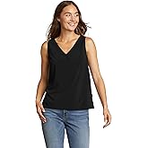 Eddie Bauer Womens Women's Petite Departure Vneck Tank Solid