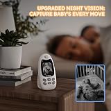 BOIFUN Baby Monitor 2026 Upgraded No WiFi 2 inch Screen Night Vision view 5