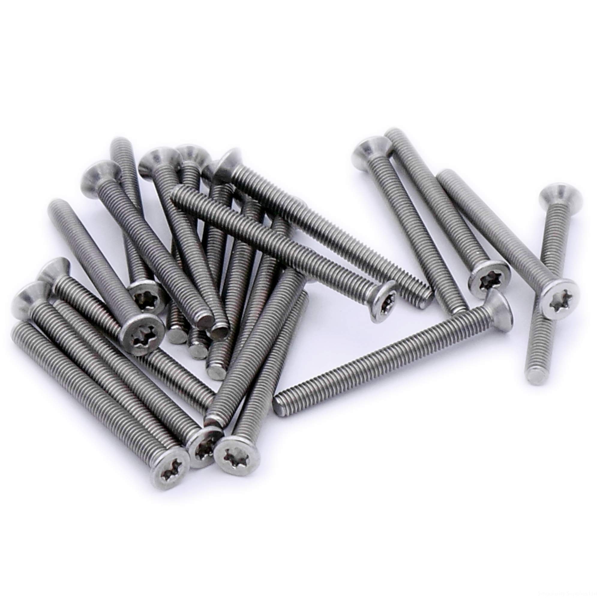 M2 (2mm x 16mm) TX Socket Countersunk Machine Screw (Bolt) - Stainless Steel (A2) (Pack of 20)