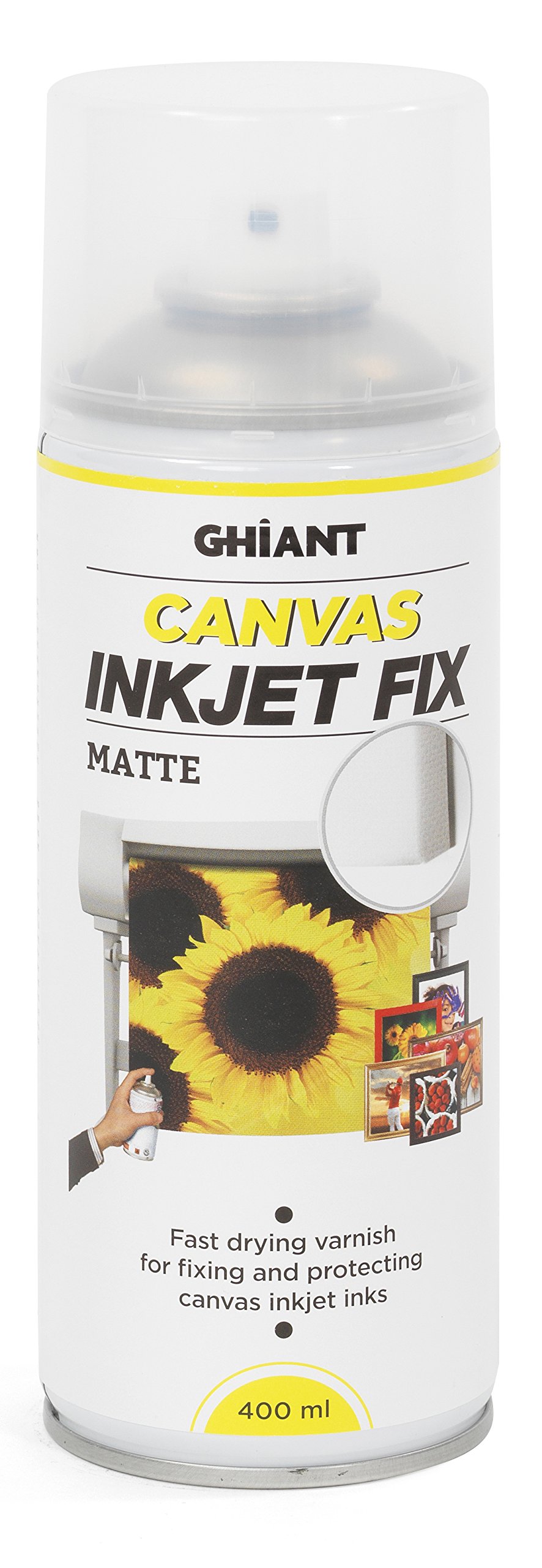 Ghiant 400 ml Canvas Ink Jet Fix Can, Matt/Transparent