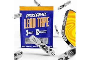 ATJATJ 12 Pcs Gray Lead Tape for Pickleball Paddles, 3g per Piece High-Performance Adhesive Tape, Pickleball Paddle Weight Strips, Lead Tape for Golf Clubs, Tennis Rackets Increase Control & Power