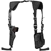 ELVO Shoulder Holster, Adjustable Vertical Gun Holster with Double Magazine Pouch, Universal Concealed Carry Holster for Most Kinds of Pistols